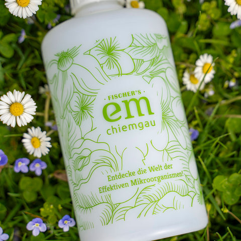 Sprühflasche aus Bio-Kunststoff (Green PE)  - Detailshot EM-Chiemgau Print