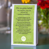 Aufsteller: Reinigung mit EM - Vorderseite