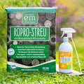 Bokashi Starter-Kit groß mit 1 Liter EM-blond, 10 L RoPro-Streu Pflanzenkohle und einem Sprühkopf