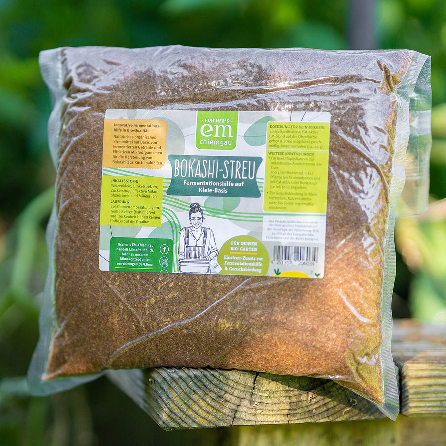 Bokashi-Streu - Trockenbokashi - Fermentationshilfe für Bioabfälle