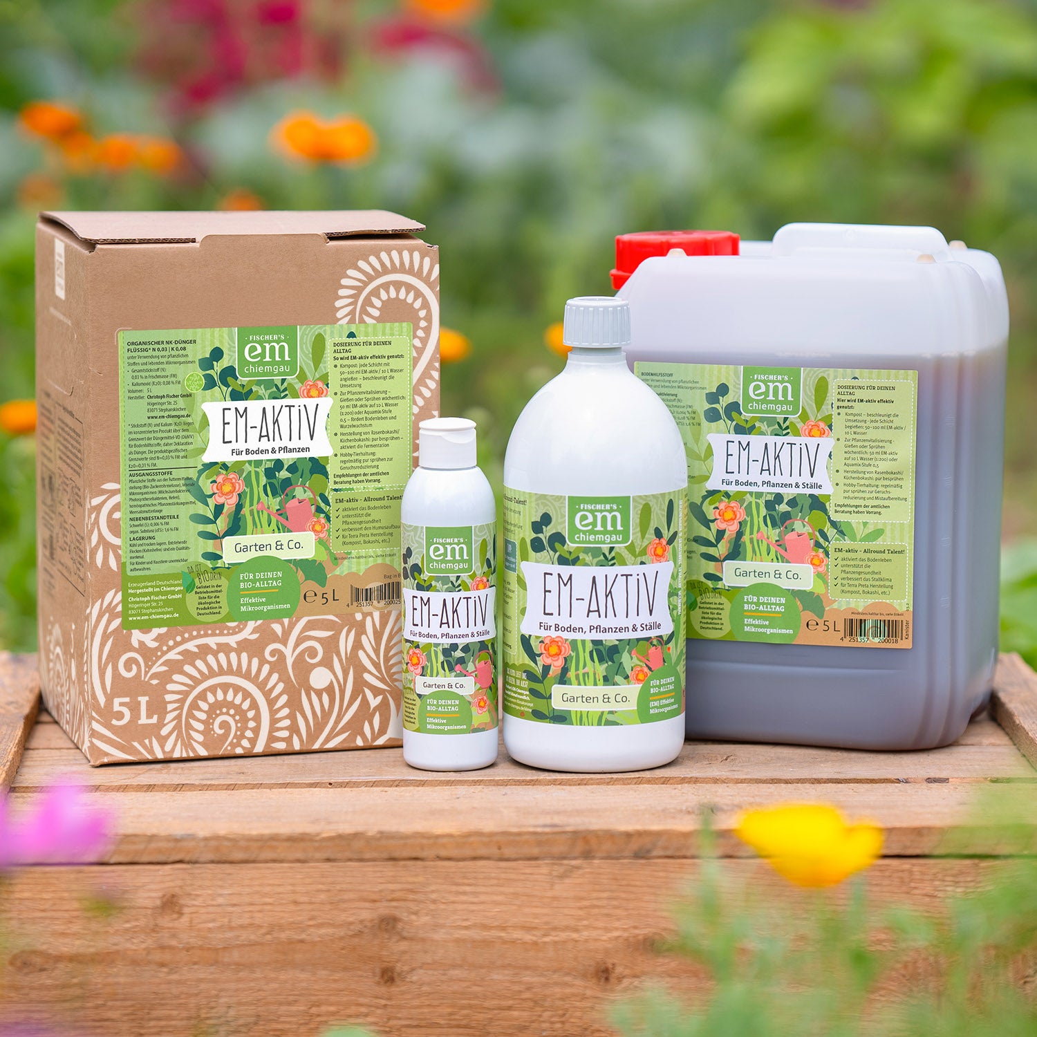 EM® Microferm 5 Liter - Gebrauchsfertige Aktiv-Mikroorganismen Für Garten, Kompost & Teiche - 100% Natürlich
