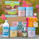 Putzliebe Universal Set für die probiotische Reinigung mit 1 L Mikrorein, 250 ml Spülichte, einer Sprühflasche, 3 Spüllappen, Waschsoda, Natron, Kalklöser und Sauerstoffbleiche mit Umverpackung