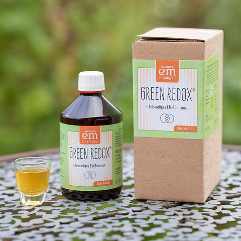 Green Redox EM-Tonicum in der 0,5 L Flasche und 1,5 L BiB