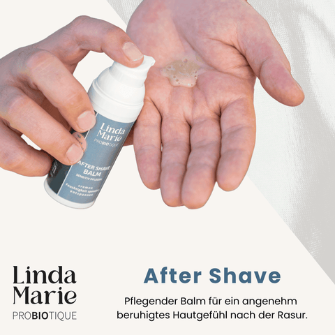 Pflegender Balm für ein angenehm beruhigtes Hautgefühl nach der Rasur