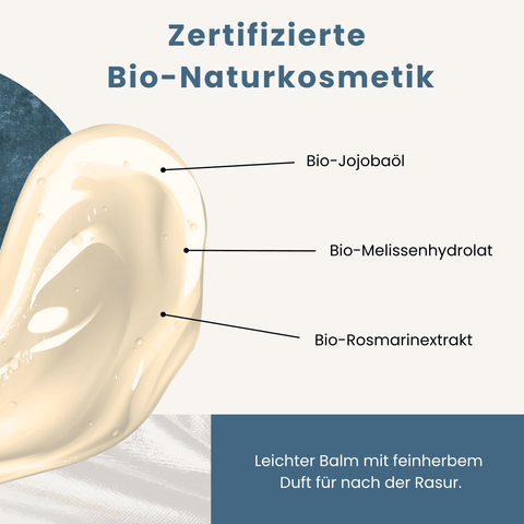 Mit Bio-Jojobaöl, Bio-Melissenhyrolat und Bio-Rosmarinextrakt