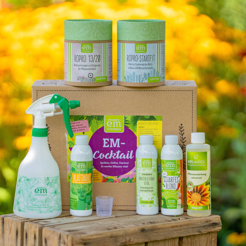 BIO-COCKTAIL EM-Gartenset · Pflanzen-Vitalisierung · Allround-Paket