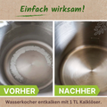 Wasserkocher entkalken mit 1 Teelöffel Kalklöser