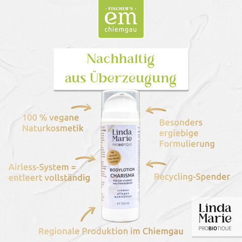 Die Vorteile der Bodylotion Charisma von Linda Marie probiotque / EM-Chiemgau