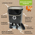 Features und Erklärung der Zubehörteile vom Bokashi Fairfox Eimer