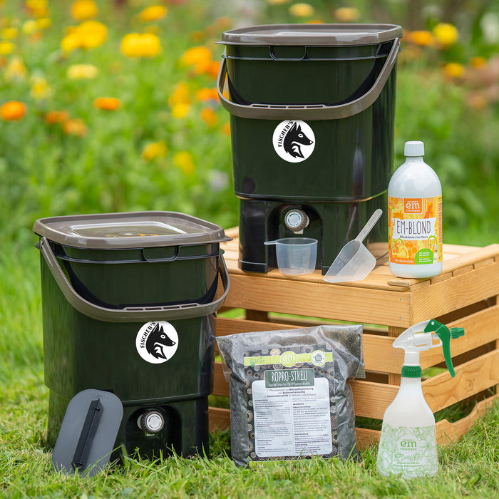 Fairfox Bokashi-Eimer (mit Recycling-Anteil) - 19 L