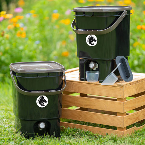 2er Set Fairfox Bokashi Eimer - Je 19 L Volumen - von EM-Chiemgau 