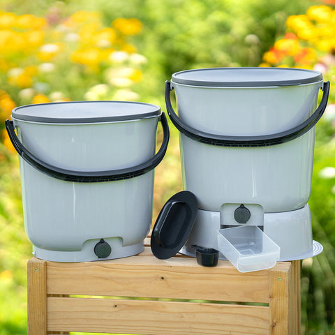 Bokashi Meister Eimer grau