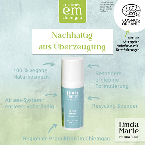 Linda Marie PROBIOTIQUE Creme Spirit - leichte Pflege