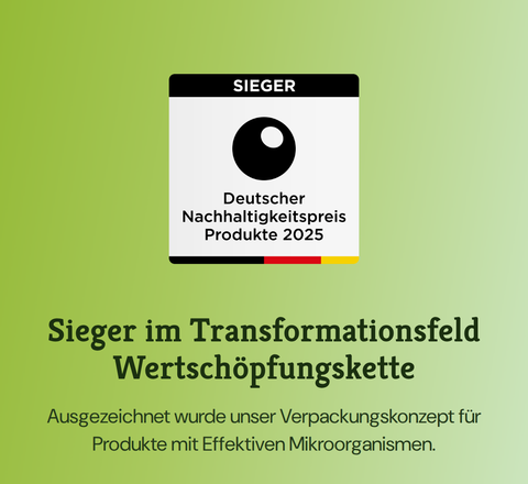 Zeichen Sieger Deutscher Nachhaltigkeitspreis Produkte 2025, Transformationsfeld Wertschöpfungskette - Mobil