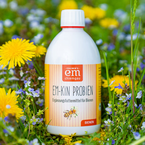 EM Kin Probien probiotisches Ergänzungsfuttermittel für Bienen - in der 0,5 Liter Flasche