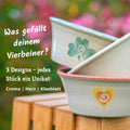 3 Designs: Crema, Herz, Kleeblatt
