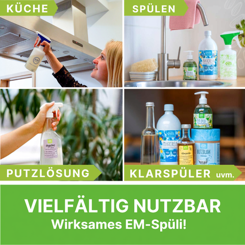 Für die Küche, zum Spülen, als Putzlösung und Klarspüler