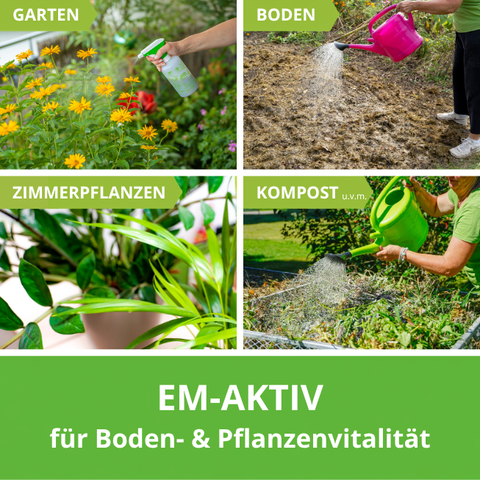 EM-aktiv vielfältige Anwendungsbereiche. 