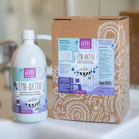 EMB-aktiv im 5 L Bag in Box und 1l Flasche