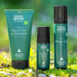 Männer-Kosmetik Set  bestehend aus Gesichtscreme, Duschgel & Shampoo und Pflegegel