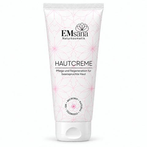 EMsana Hautcreme vor weißem Hintergund