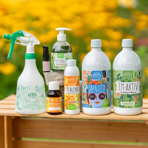 Entdecker-Set Maxi - mit Sprühflasche, Spüli, Hyaloronserum, Multi Impuls, blond, Sapalotta, EM-aktiv