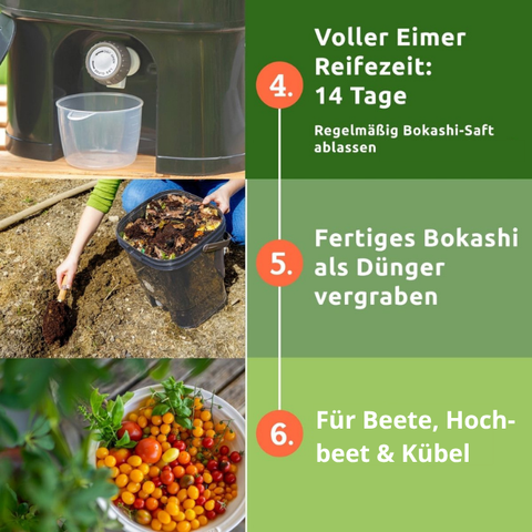 Bokashi im Garten vergraben
