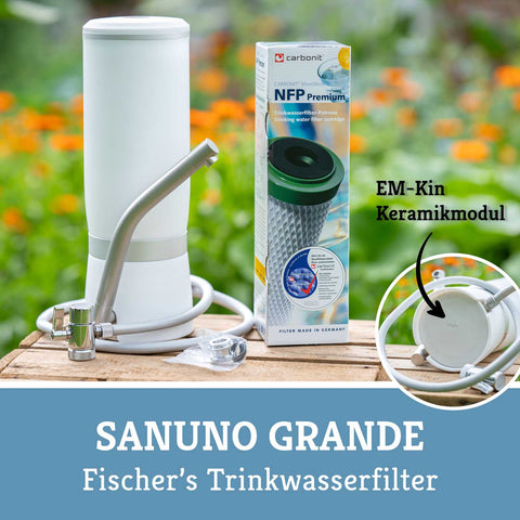 Fischer´s Trinkwasserfilter SANUNO Grande inkl. Keramikscheibe