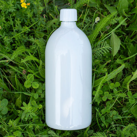 Flaschen und Kanister Leergebinde weiß / neutral