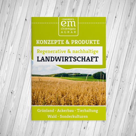 Folder regenerative Landwirtschaft - EM-Chiemgau - Cover