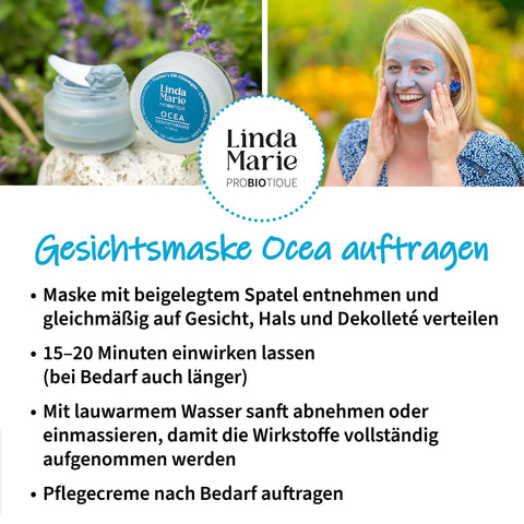 Linda Marie PROBIOTIQUE Gesichtsmaske Ocea, 30 ml