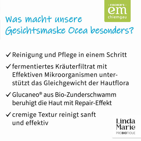 Linda Marie PROBIOTIQUE Gesichtsmaske Ocea, 30 ml