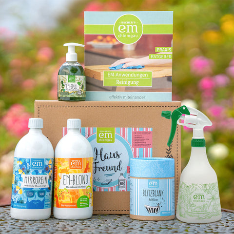 Hausfreund Putzset für Einsteiger in die probiotische nachhaltige Reinigung im Haushalt