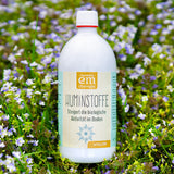 Huminstoffe in der 1 Liter Flasche zur Steigerung der biologischen Aktivität im Boden
