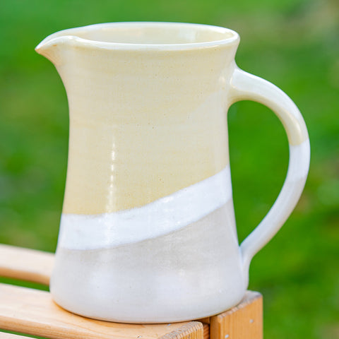 EM Keramik Steinzeug Krug 1,5 L gelb crema