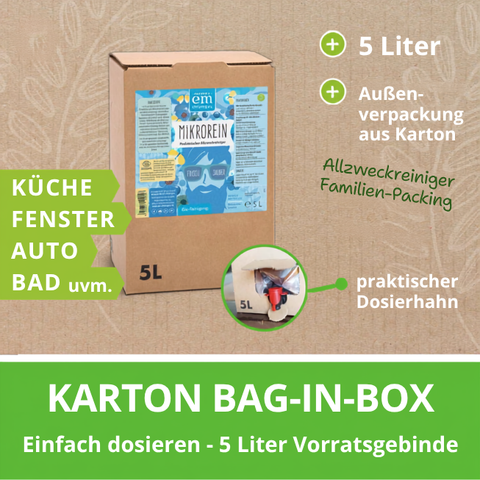 5 L Bag-in-Box als Vorratsgebinde