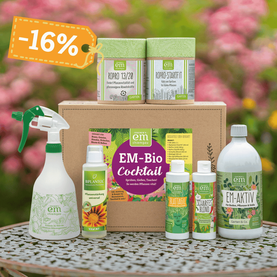 BIO-COCKTAIL EM-Gartenset · Pflanzen-Vitalisierung · Allround-Paket