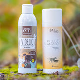 EM Haustier-Set - Bestehend aus 200 ml Videlio Bio-Ergänzungsfuttermittel und 200 ml EMvet Pflege-Shampoo