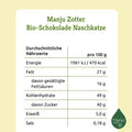 Nährwertangabe Zotter Manju Bio-Schokolade Naschkatze