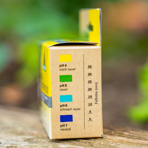 pH Wert Test von Neudorff mit einfach ablesbarer Skala auf der Verpackung zur Anwendung im Garten