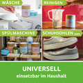 Für Wäsche, Spülmaschine, Schuhsohlen und zum Reinigen