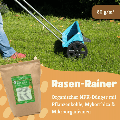 Rasen-Rainer. Organischer NPK-Dünger