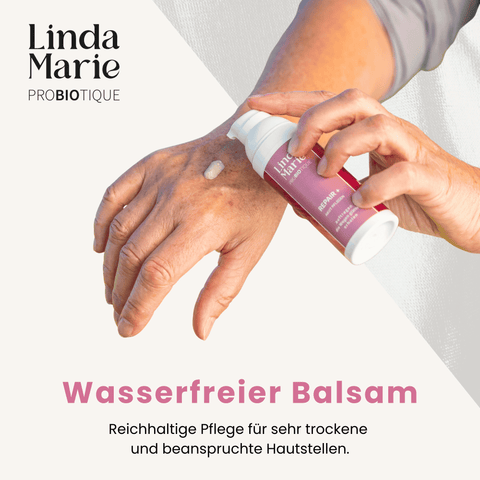 Wasserfreier Balsam. Reichhaltige Pflege für sehr trockene und beanspruchte Haut