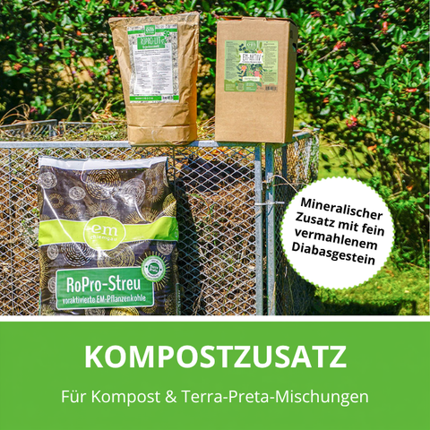 RoPro-Lit als Zusatz im Kompost.