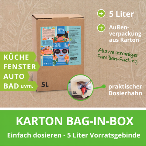 5 L Bag-in-Box als Vorratsgebinde