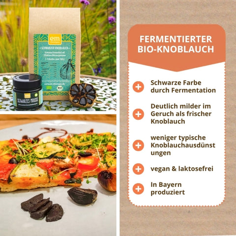 Übersicht für Schwarzer Bio-Knoblauch (fermentiert)