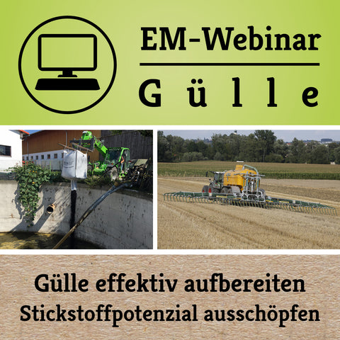 Kostenloses Webinar: Güllebehandlung am 21.11.2024