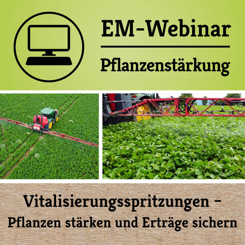 Kostenloses Webinar: Vitalisierungsspritzungen - Pflanzen stärken und Erträge sichern am 12.03.2025