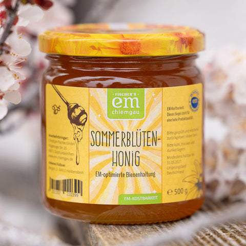 Sommerblüten-Honig von EM Chiemgau aus nachhaltiger Imkerei mit Effektiven Mikroorganismen