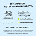 ECOCERT-Siegel für Wasch- und Reinigungsmittel